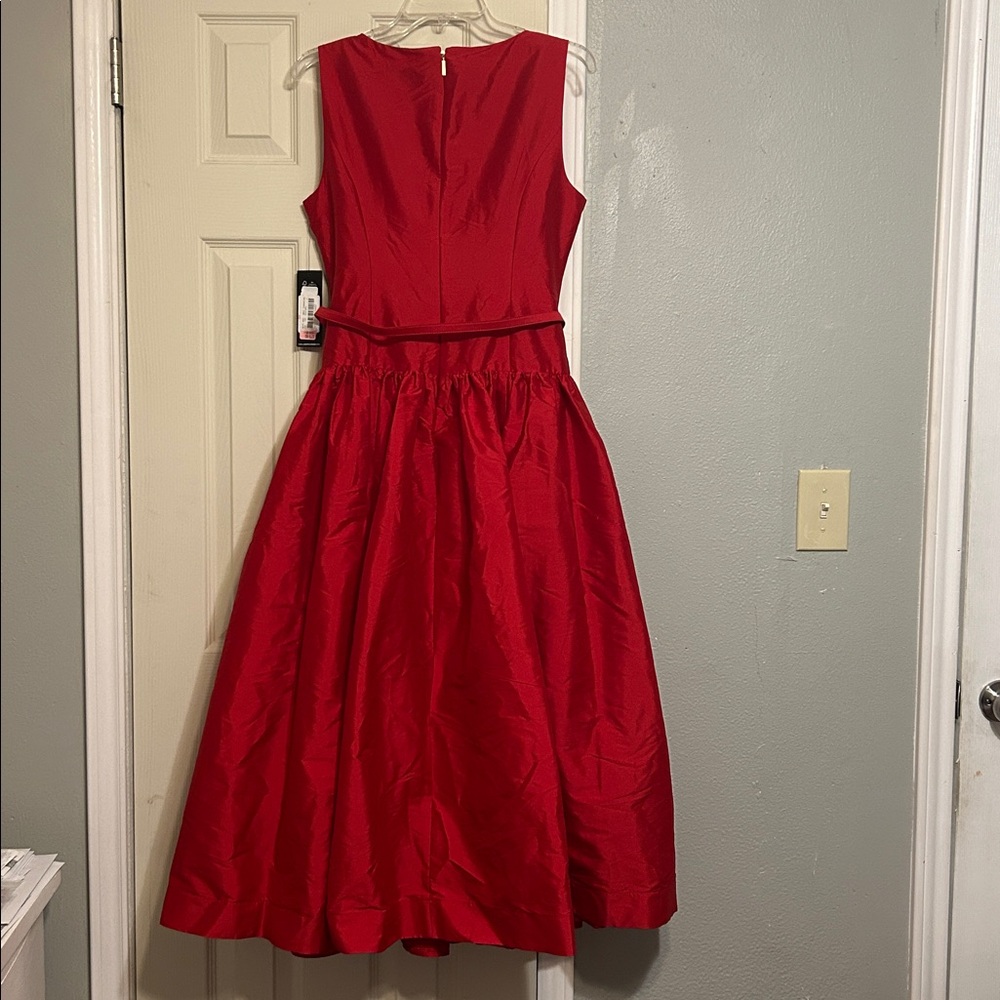 72HR🎁Sale Karl Lagerfeld Taffeta drop waist dress cocktail NWT - Picture 7 of 7